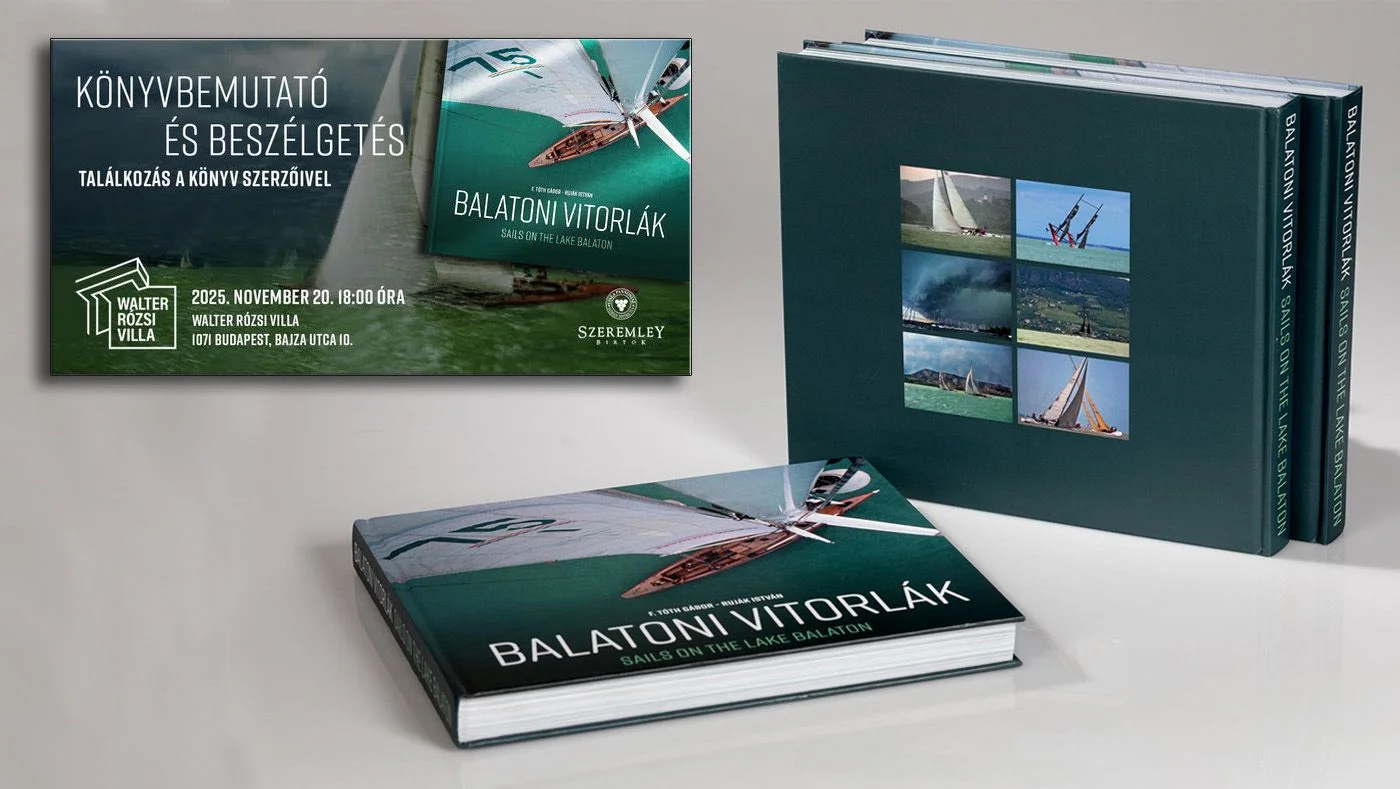 F.Tóth Gábor: Balatoni vitorlák – Könyvbemutató és beszélgetés november 20-án Budapesten | HAJOZAS.HU