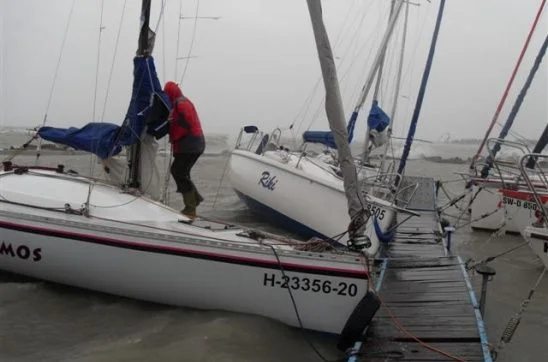 A vihar pusztítása a Balatonon - képriport